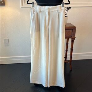 Express Cream Wide Leg Women's Pants